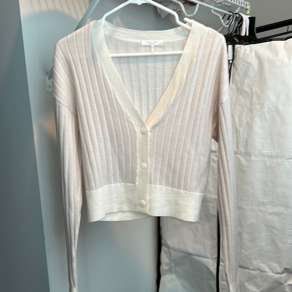 Rag & Bone Dallyce Cardigan in Chalk (Size S) - Picture 3 of 4